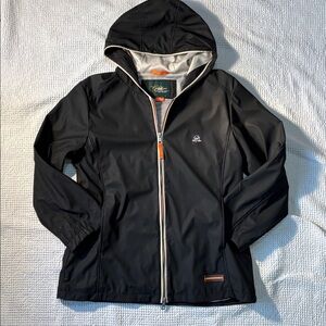 Greenbrier Resort Weatherproof Black Rain Jacket, Satin Lining, Medium, NWOT